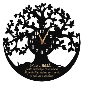 Ceas de perete copacul vietii doar o nasa - Diametru 45 cm