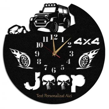 Ceas Personalizat Offroad Jeep 4x4 - Diametru 35 cm