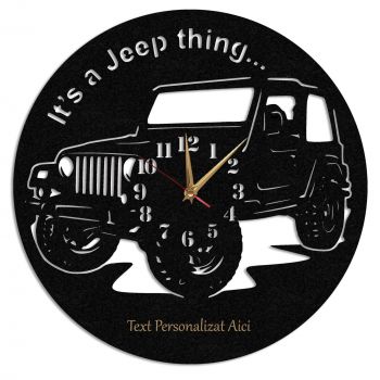 Ceas Personalizat Offroad Jeep Thing - Diametru 35 cm