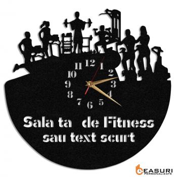 Ceas Personalizat Sala de Fitness 01 - Diametru 35 cm