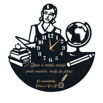 Ceas Invatatoare Educatoare Profesoara Personalizat - Diametru 35 cm