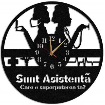 Ceas Personalizat Asistenta Medicala - Diametru 45 cm