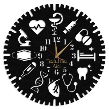 Ceas Personalizat Cadou Medic Asistenta 08 - Diametru 45 cm