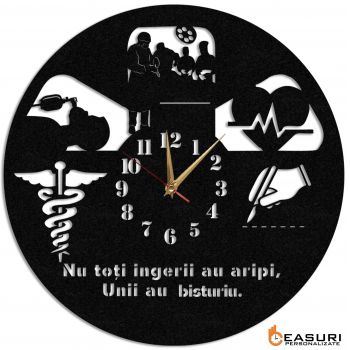 Ceas Personalizat Cadou Medic Chirurg - Diametru 35 cm