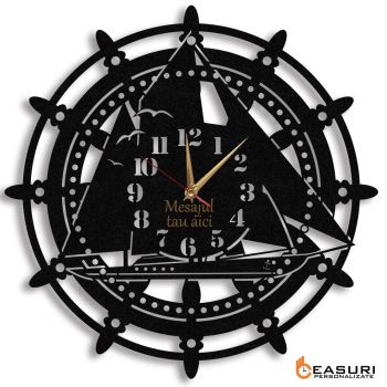 Ceas Personalizat Comandand Vapor Navigatie 01 - Diametru 35 cm