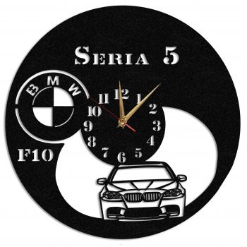 Ceas Personalizat cu numar BMW Seria 5 F10 02 - Diametru 35 cm
