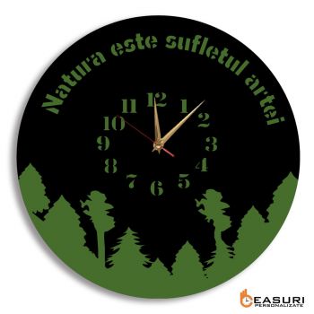 Ceas Personalizat Inginer Silvic - Diametru 45 cm