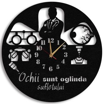 Ceas Personalizat Medic Oftalmolog Optica - Diametru 35 cm