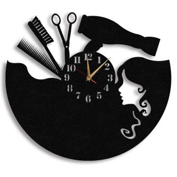 Ceas personalizat pentru coafor 01 - Diametru 35 cm