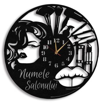 Ceas personalizat salon coafor machiaj 01 - Diametru 35 cm