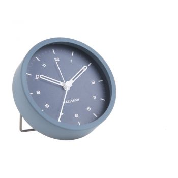 Ceas cu alarmă Karlsson Tinge, ø 9 cm, albastru Ceas cu alarmă Karlsson Tinge, ø 9 cm, albastru