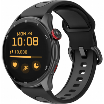 Ceas inteligent Smartwatch MyPhone Adventure, Bluetooth, Ecran AMOLED 1.43inch, Bluetooth, 3 ATM, GPS (Gri/Negru)