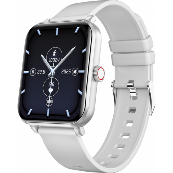 Ceas inteligent Smartwatch myPhone Watch Classic 2, Bluetooth, Pulsoximetru, Presiunea sangelui, IP65 (Argintiu) de firma original