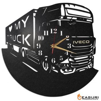 Ceas Personalizat Sofer camion IVECO 01 - Diametru 45 cm