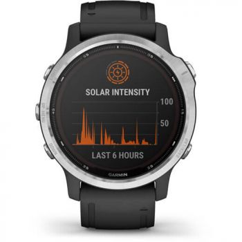 GARMIN Smartwatch Garmin Fenix 6s Solar, 42mm, Silver/Black GARMIN Smartwatch Garmin Fenix 6s Solar, 42mm, Silver/Black