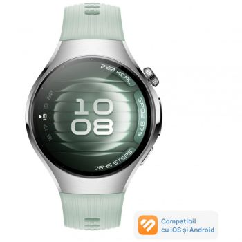 Smartwatch Huawei Watch 5, 42mm, Light Green Fluoroelastomer Strap