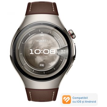 Smartwatch Huawei Watch 5, 46mm, Dark Brown Composite Strap