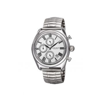 Carcasa rotunda pentru ceas casual AK827 -  AK828 - argintiu