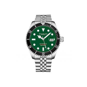Ceas analog automatic Depthmaster 4045 - 44 mm - bratara din otel inoxidabil -  Fortit - verde