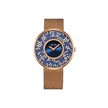 Ceas analog cu o bratara tip plasa Chelsea