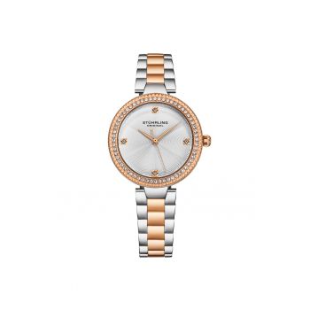 Ceas analog quartz cu cadran guilloche Brilliance 4043 Quartz 32mm Classic -  Brilli - Argintiu