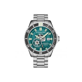 Ceas analog Radiance Automatic 44mm Skeleton -  ALBASTRU