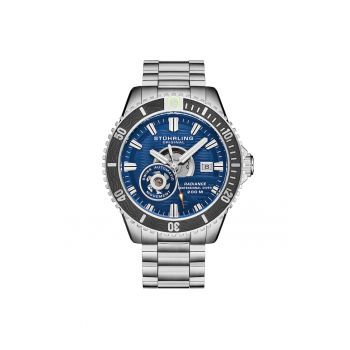 Ceas analog Radiance Automatic 44mm Skeleton -  ALBASTRU