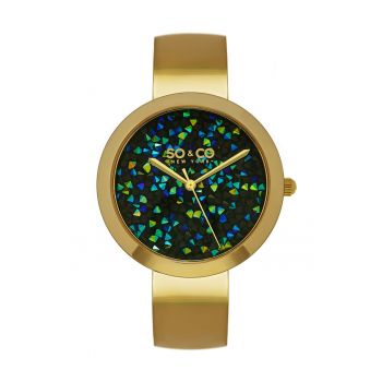 Ceas auriu cu cristale multicolore SoHo
