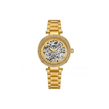 Ceas automatic cu mecanism vizibil - cristale si bratara din otel inoxidabil - 36 mm - original STUHRLING