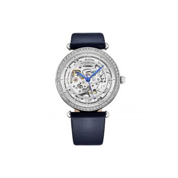 Ceas automatic cu mecanism vizibil Luxe - bleumarin