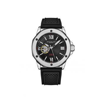 Ceas automatic cu mecanism vizibil partial Edwardian - 44mm Skeleton -  Edward - Negru