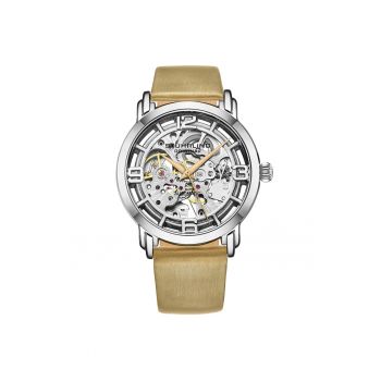 Ceas automatic cu model skeleton Winchester -  Auriu