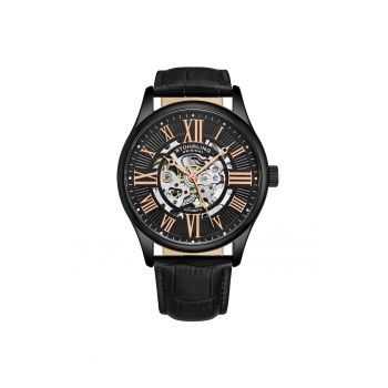 Ceas automatic cu o curea din piele Atrium -
