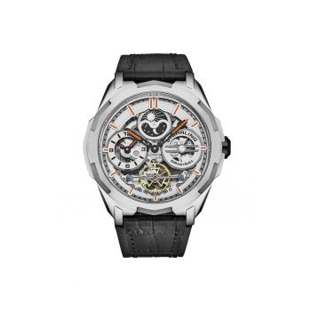 Ceas automatic dual time - negru
