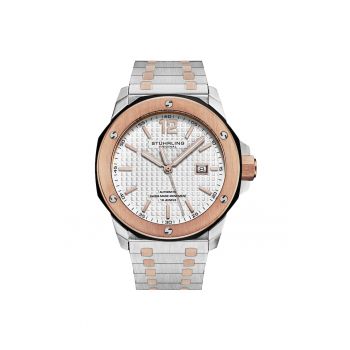 Ceas automatic Fortitude - argintiu - auriu rose