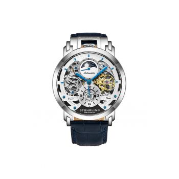 Ceas automatic Menai Dual Time - 47 mm -  Menai - argintiu