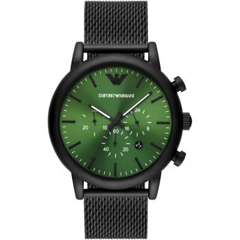 Ceas barbatesc -  Inox - 46 mm - Negru