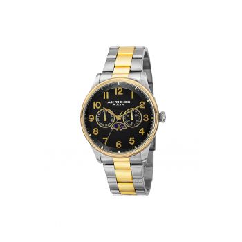 Ceas casual rotund AK790 -  AK793 - negru
