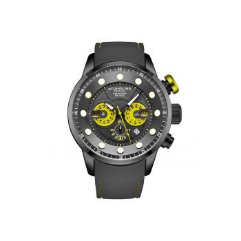 Ceas cronograf 4054 Aquatic Force - curea din silicon - 50 mm - 10 ATM  -  3985 Q - gri