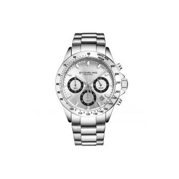 Ceas cronograf din inox Ultima - argintiu