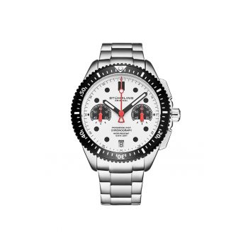 Ceas cronograf Velocity 4016 Quartz 42 mm -  Veloci - argintiu