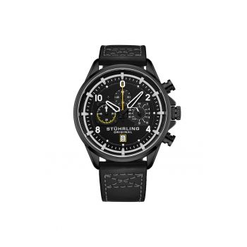 Ceas cronograf Volda Aviator - negru