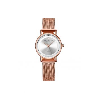 Ceas cu o curea tip plasa Lady Casatorra Elite - Auriu rose