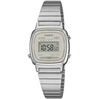 Ceas dama -  Inox/Plastic - Argintiu