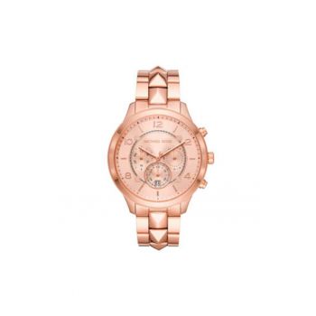 Ceas de dama  MK6713 - mecanism cuart - cadran roz - 45mm - rezistent la apa 5ATM