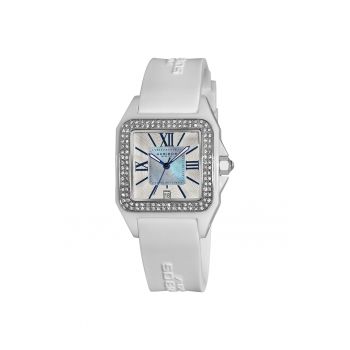 Ceas patrat casual AK546 -  AK615 - alb