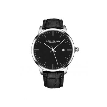 Ceas quartz cu curea din piele -
