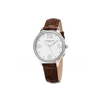 Ceas quartz cu o curea cu model crocodil