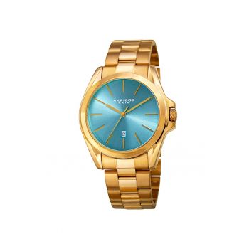 Ceas rotund analog AK948 -  AK951 - albastru