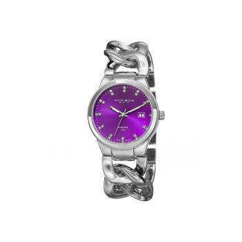 Ceas rotund casual AK759 -  AK759 - violet
